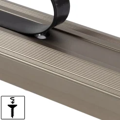 Seuil d'escalier Glory Aluminium anodisé Forme: L Bronze clair M 100 cm-Floordirekt New