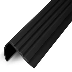 Floordirekt Seuil d'escalier Michigan PVC 45 x 42 mm Noir Longueur: 100 cm