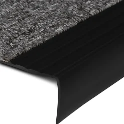 Floordirekt Seuil d'escalier Michigan PVC 45 x 42 mm Noir Longueur: 120 cm