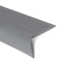 Floordirekt Seuil d'escalier Michigan PVC 45 x 42 mm Gris Longueur: 100 cm