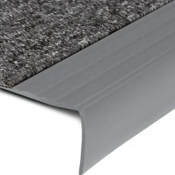 Floordirekt Seuil d'escalier Michigan PVC 45 x 42 mm Gris Longueur: 100 cm