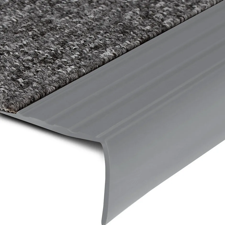 Floordirekt Seuil d'escalier Michigan PVC 45 x 42 mm Gris Longueur: 120 cm