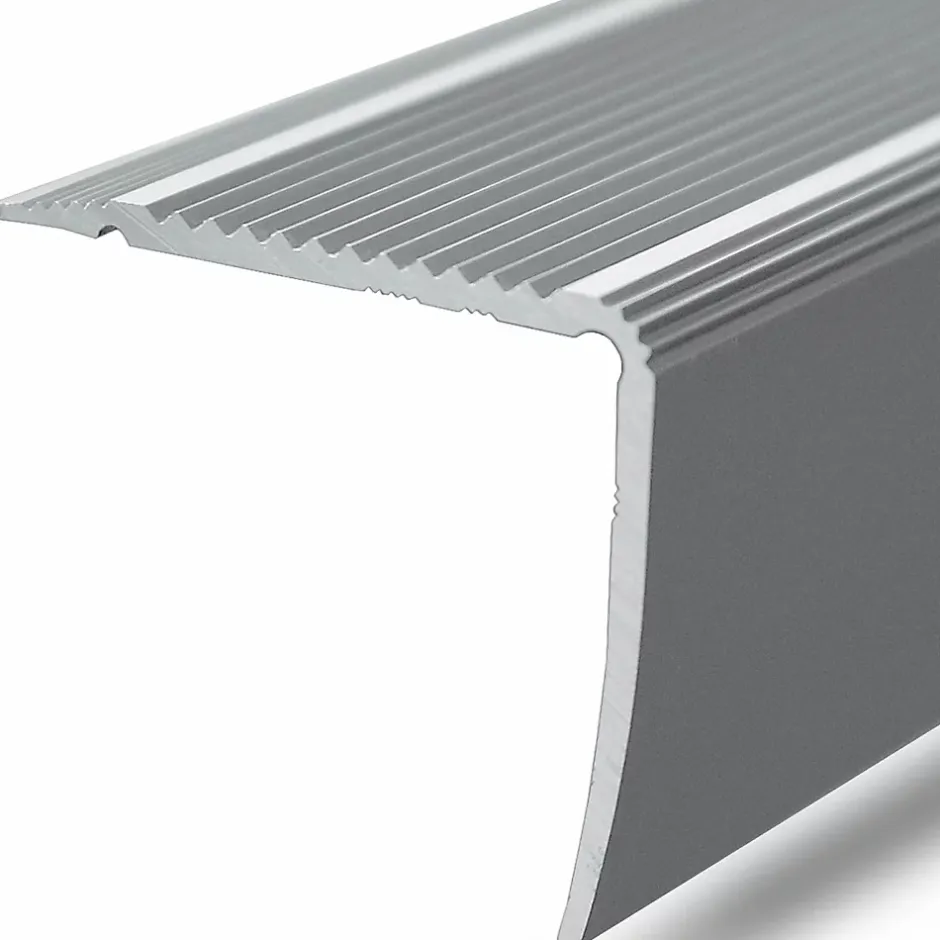 Seuil d'escalier Pré-percé, Forme: L 35 x 30 mm, Longueur: 134 cm, Argent-Floordirekt Sale