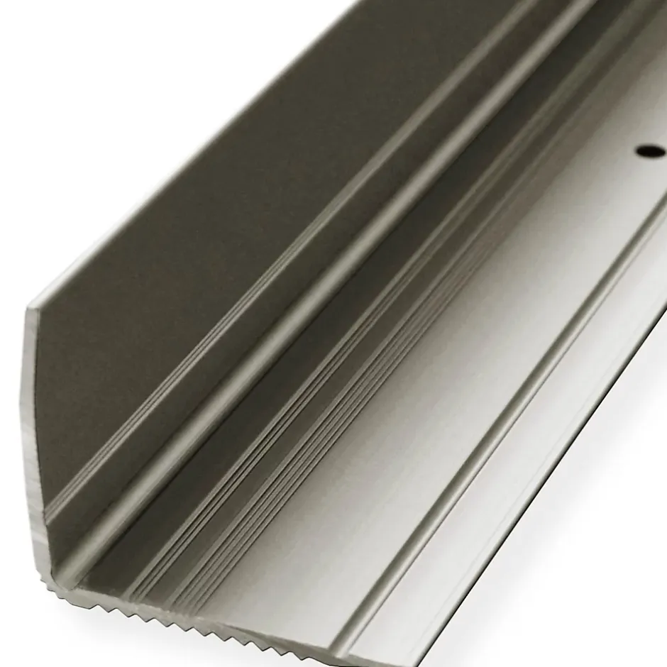 Seuil d'escalier Pré-percé, Forme: L 35 x 30 mm, Longueur: 134 cm, Champagne-Floordirekt Online