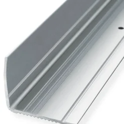 Floordirekt Seuil d'escalier Pré-percé, Forme: L 35 x 30 mm, Longueur: 100 cm, Argent