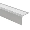 Seuil d'escalier Pré-percé, Forme: L 30 x 20 mm, Longueur: 134 cm, Argent-Floordirekt Hot