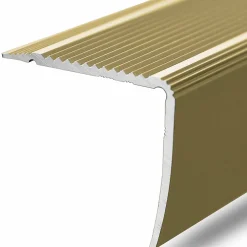 Floordirekt Seuil d'escalier Pré-percé, Forme: L 30 x 20 mm, Longueur: 90 cm, Or