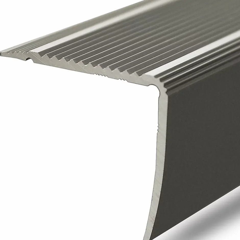 Floordirekt Seuil d'escalier Pré-percé, Forme: L 30 x 20 mm, Longueur: 134 cm, Champagne