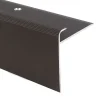 Floordirekt Seuil d'escalier Safety Forme: F Aluminium anodisé Bronze foncé L 134 cm