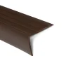 Seuil d'escalier Toronto PVC Montage avec ou sans perçage 40 x 25 mm Marron Longueur: 100 cm-Floordirekt Best