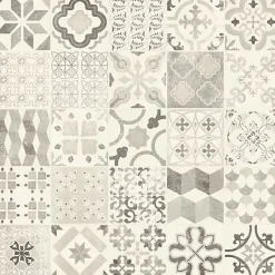 Sol Lino - Carreaux de ciment - Noir - Rouleau de 2m x 5m-Tarkett Hot