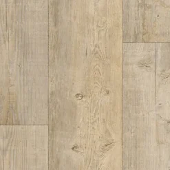 Décoweb Sol Lino - Imitation parquet bois blanc vieilli - Rouleau de 4m x 25m