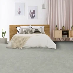 Sol Lino Imitation pierre calcaire grise - Rouleau de 3m x 4m-Décoweb Outlet