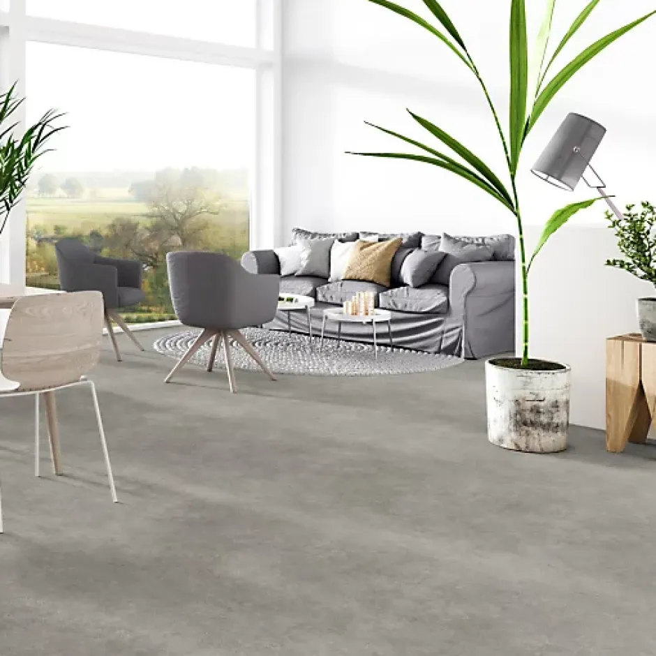 Sol PVC Best - Effet Béton Gris - Rouleau de 1m x 5m-Tarkett