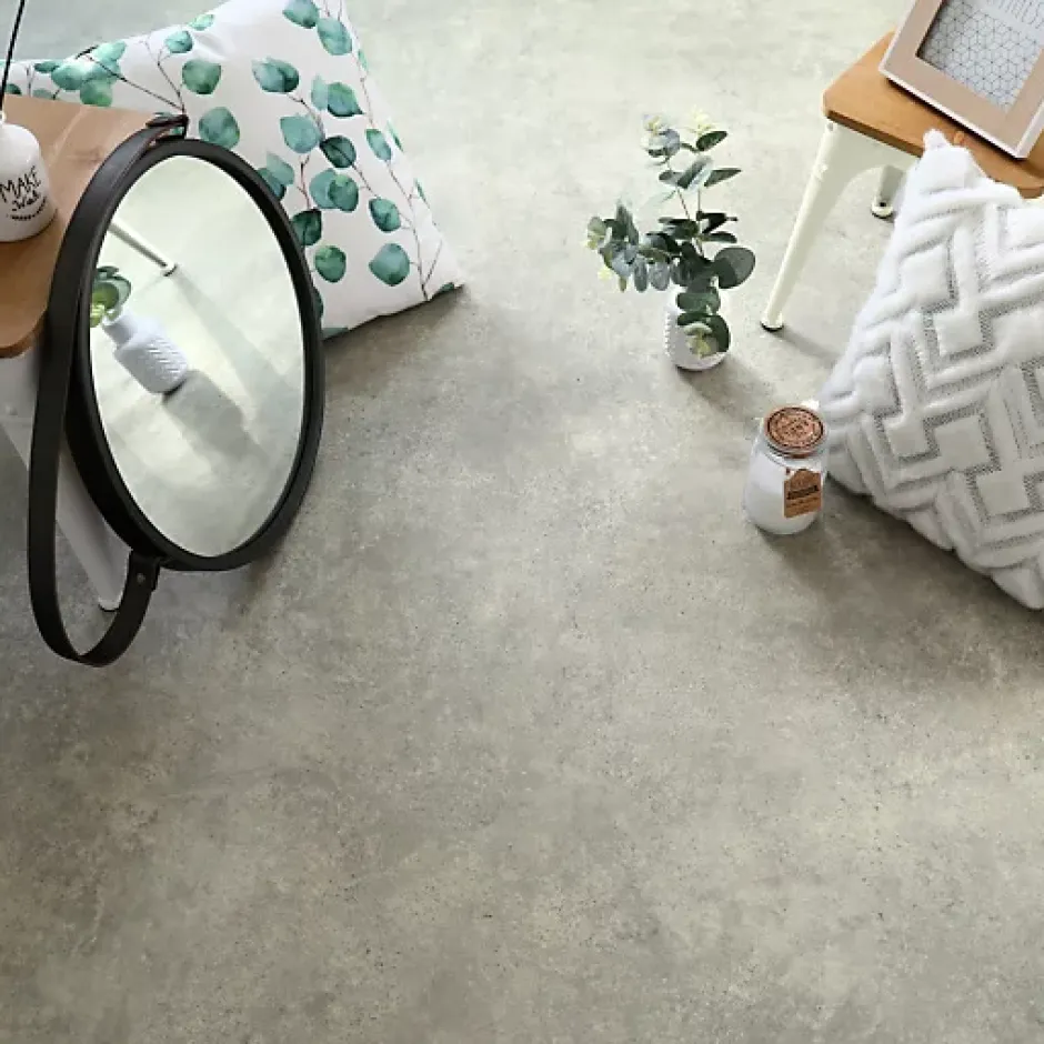 Sol PVC Best - Effet Béton Gris - Rouleau de 2m x 2m-Tarkett Clearance