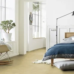 Tarkett Sol PVC Best - Effet Béton Beige - Rouleau de 4m x 7m