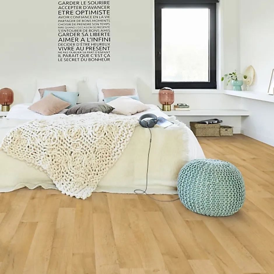 Sol PVC Best - Imitation parquet Hêtre Brun Clair - Rouleau de 3m x 5m-Tarkett Hot