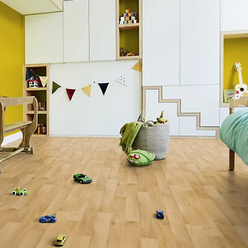 Sol PVC Best - Imitation parquet Hêtre Brun Clair - Rouleau de 3m x 5m-Tarkett Hot