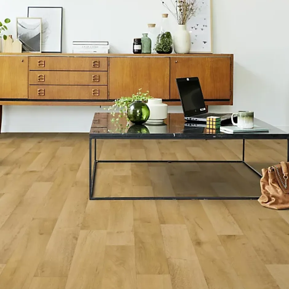 Sol PVC Best - Imitation parquet Hêtre Brun Clair - Rouleau de 3m x 5m-Tarkett Hot