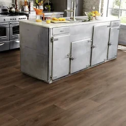 Tarkett Sol PVC effet parquet Chêne Brun Foncé - Echantillon 15 x 20 cm