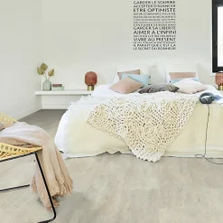 Tarkett Sol PVC Envers Textile - Carrelage Grège - Echantillon 15 x 20 cm