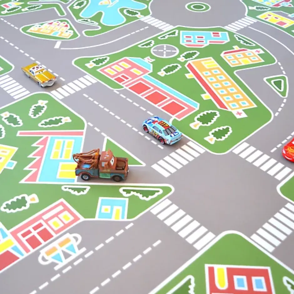 Sol PVC pour enfants - Rues de la ville verte - Echantillon 15 x 20 cm-Tarkett Discount