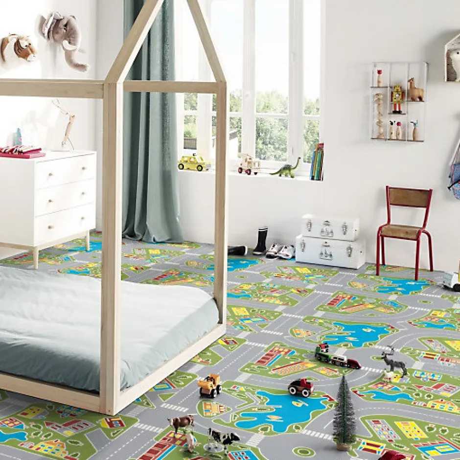 Sol PVC pour enfants - Rues de la ville verte - Echantillon 15 x 20 cm-Tarkett Discount