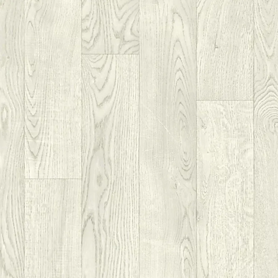 Décoweb Sol PVC Textile - Aspect parquet chêne blanc - Rouleau de 4m x 4m