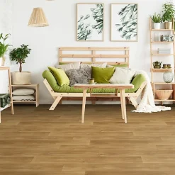 Sol PVC Textile Aspect parquet chêne naturel - Echantillon 15 x 20 cm-Décoweb Best