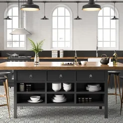 Décoweb Sol PVC Textile motif carreaux de ciment Bleu et gris - Echantillon 15 x 20 cm