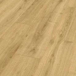 GoodHome Sol stratifié à clipser Amersham coloris naturel 8 mm l.138 x l.19,3 cm