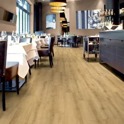 GoodHome Sol stratifié à clipser Amersham coloris naturel 8 mm l.138 x l.19,3 cm