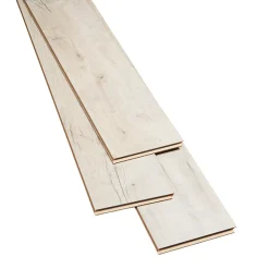 Sol stratifié à clipser Brisbane coloris naturel 8 mm - l.129 x l.19.4 cm-GoodHome