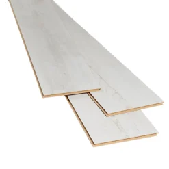 GoodHome Sol stratifié à clipser Macquarie blanc 7 mm L.138 x l.19.3 cm