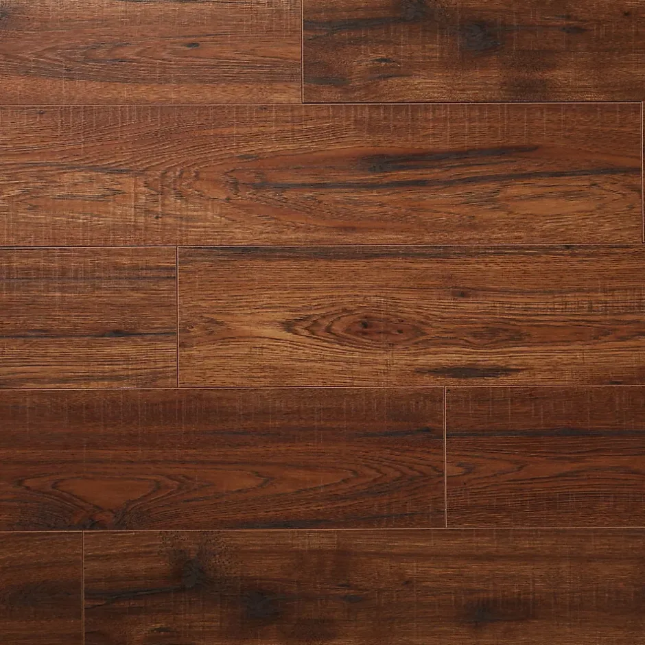 GoodHome Sol stratifié à clipser Otley chêne rustique 10 mm L.138 x l.15.9 cm