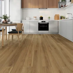 Sol stratifié Alicante , passage extrême AC6, effet chêne miel, L.128,6 cm x l.21,4 cm x ép.10 mm, résistant à l'eau-Homflor Online