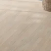 GoodHome Sol stratifié Amande , passage intense AC5, effet chêne grisé, L.138,3 cm x l.19,3 cm x ép.8 mm, résistant à l'eau