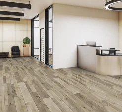 GoodHome Sol stratifié Bexhill , passage élevé AC4, effet chêne, L.138,3 cm x l.19,3 cm x ép.8 mm