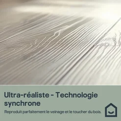 GoodHome Sol stratifié Byrd , passage intense AC5, effet chêne miel, L.125,7 cm x l.19,2 cm x ép.10 mm, résistant à l'eau