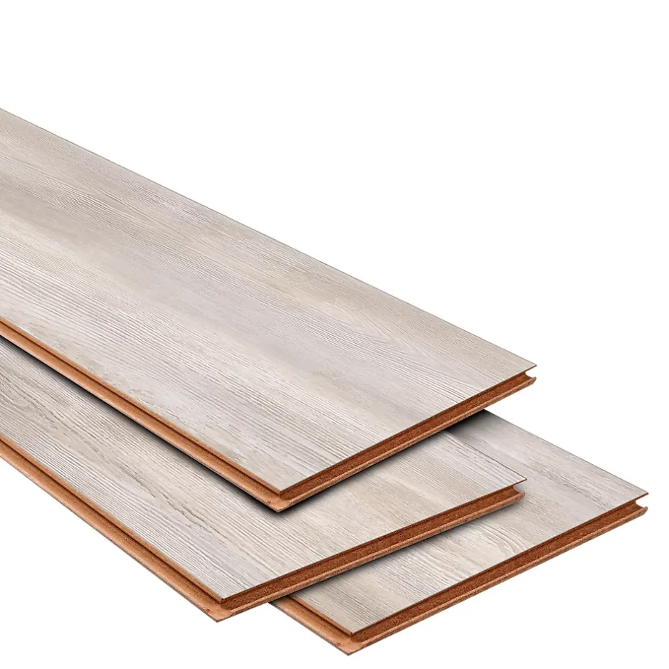 Sol stratifié clipsable Birkenhead 8mm L.138 x l.24cm gris-GoodHome Sale