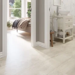 Sol stratifié clipsable Elstree aspect pierre naturelle 8 mm compatible pièces humides-GoodHome Discount