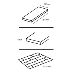 Sol stratifié clipsable Elstree aspect pierre naturelle 8 mm compatible pièces humides-GoodHome Discount