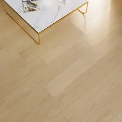 GoodHome Sol stratifié clipsable Helmsley chêne coloris naturel 12 mm