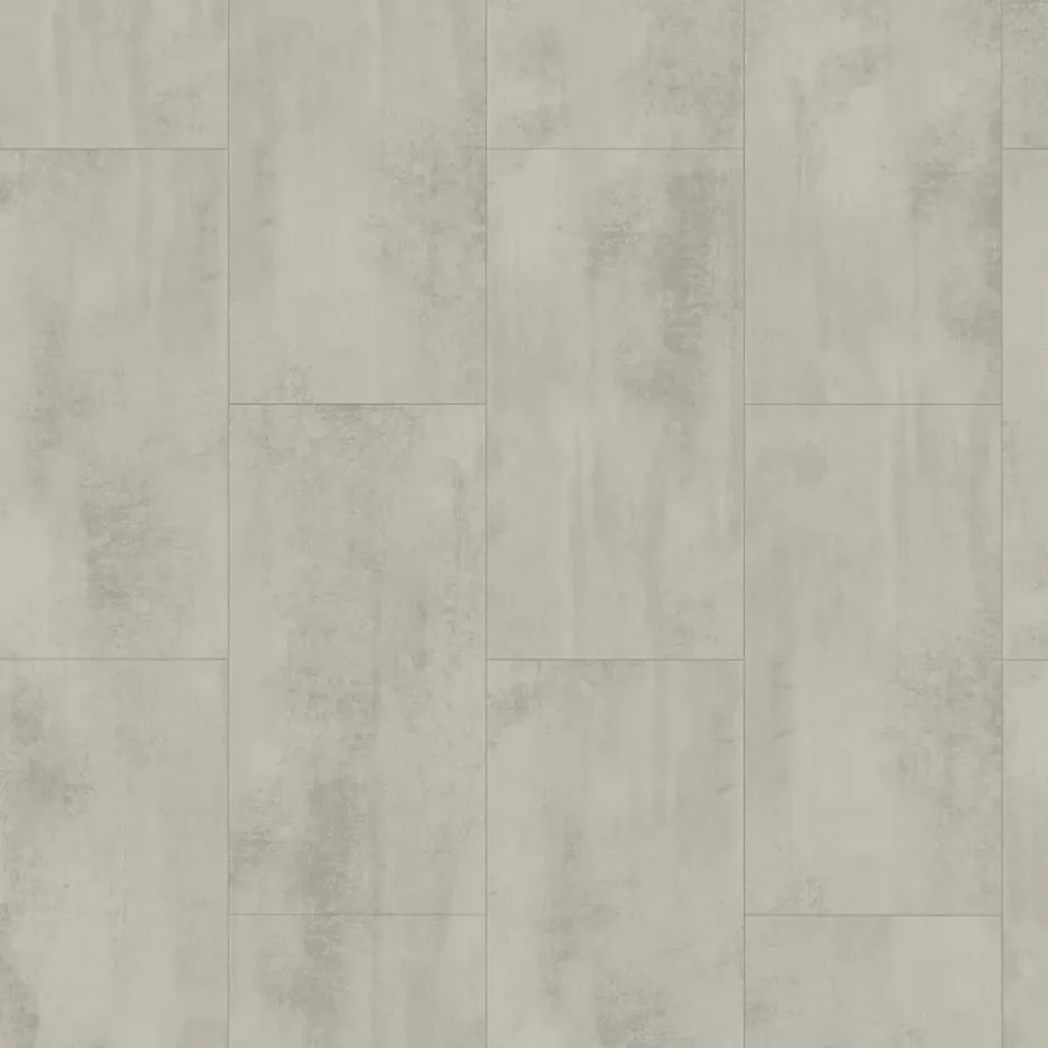 Sol stratifié clipsable Konkrete aspect béton gris 8 mm compatible pièces humides-GoodHome Best