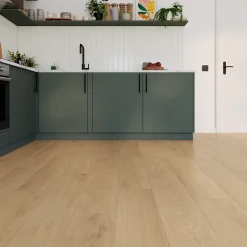 Sol stratifié Comford , passage élevé AC4, effet chêne, L.129,2 cm x l.19,3 cm x ép.8 mm, résistant à l'eau-GoodHome New