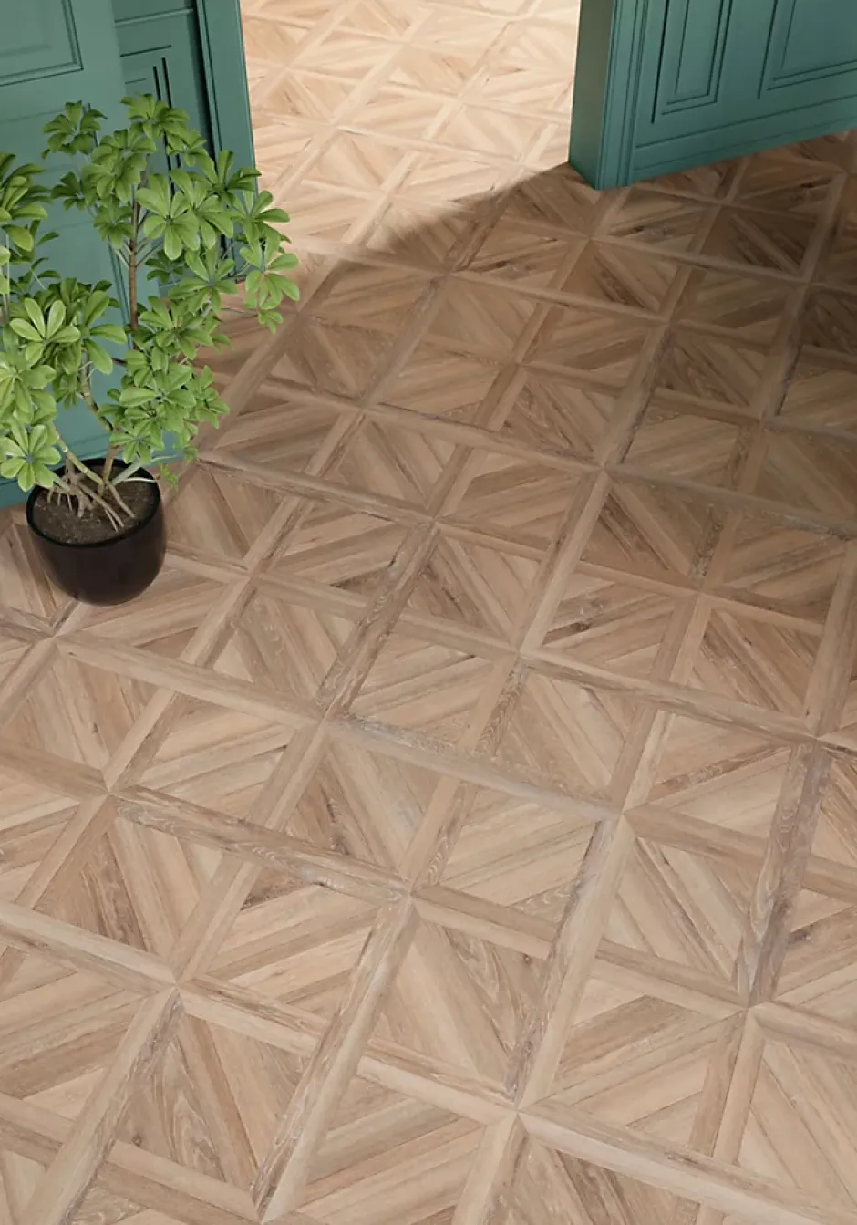 Sol stratifié Davenant , passage intense AC5, effet chêne, L.120 cm x l.40 cm x ép.10 mm, résistant à l'eau-GoodHome Outlet