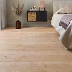 Sol stratifié effet chêne passage élevé AC4 L.128,6 cm x l.19,4 cm x ép.8 mm, Gladstone-GoodHome