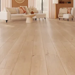 Sol stratifié effet chêne passage élevé AC4 L.128,6 cm x l.19,4 cm x ép.8 mm, Gladstone-GoodHome