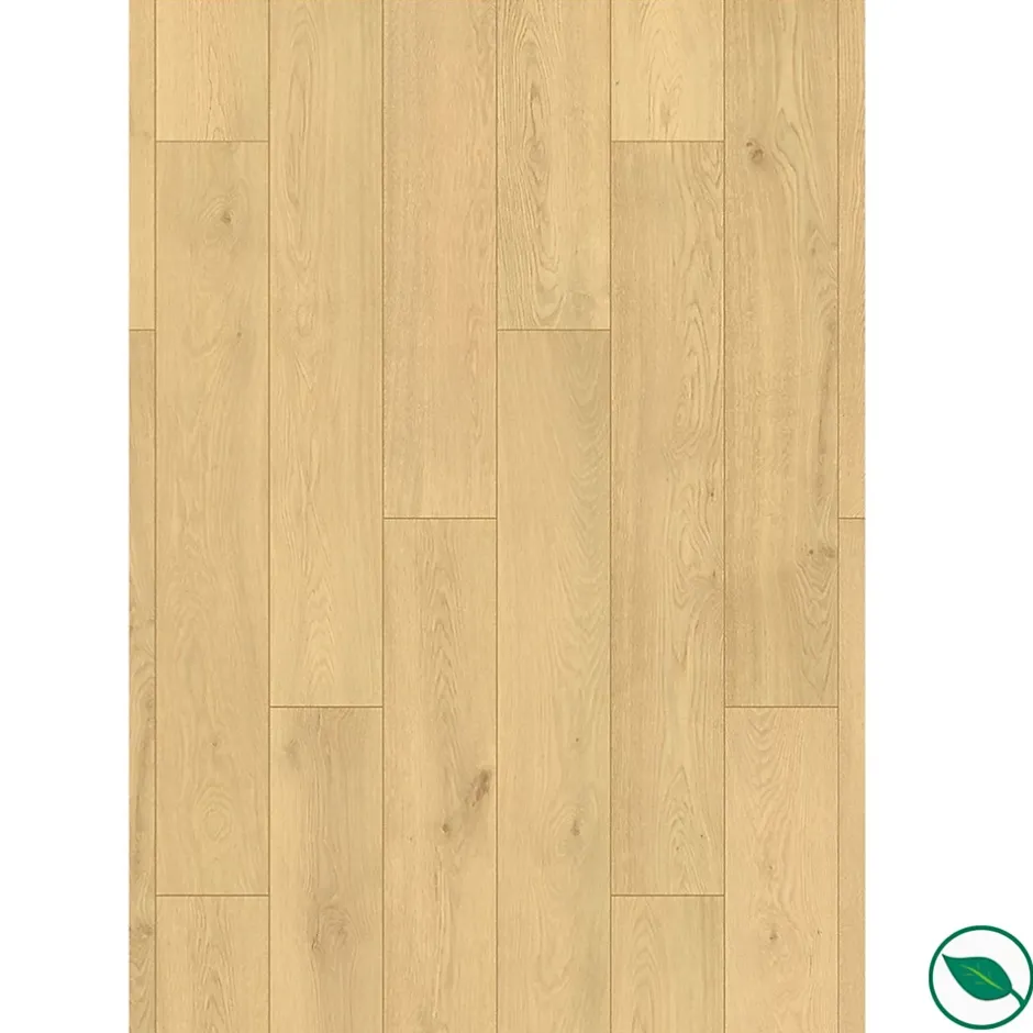 Forestea Sol stratifié effet parquet - 12 mm - boîte de 6 lames 1,51 m2 - EH RIVER 12 K725 PURE+ Cornsilk Ethereal Oak