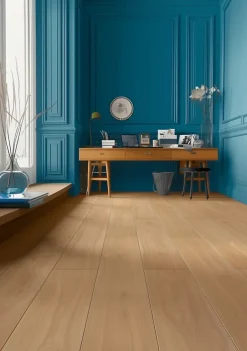 Sol stratifié Hickory yellowstone , passage extrême AC6, effet bois Hickory blond, L.128,6 cm x l.21,4 cm x ép.10 mm, résistant à l'eau-Homflor Clearance